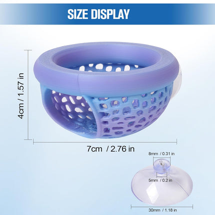 Multi-Functional Betta Hammock Feeding Bed - Floating or Suction Cup Mount, Adjustable Resting Spot & Hideout for Betta Fish & Shrimp | Betta Tank Accessories & Aquarium Decor