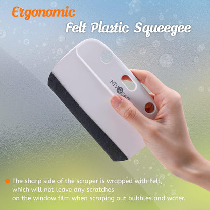 Window Film Kit - 4 Pcs Window Privacy Film Installation Tools, Easy to Apply Glass & Car Windows Tint - photo 2