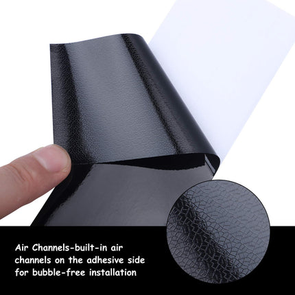 High Gloss Black Vinyl for Chrome Delete Window & Door Trim 2" x30ft