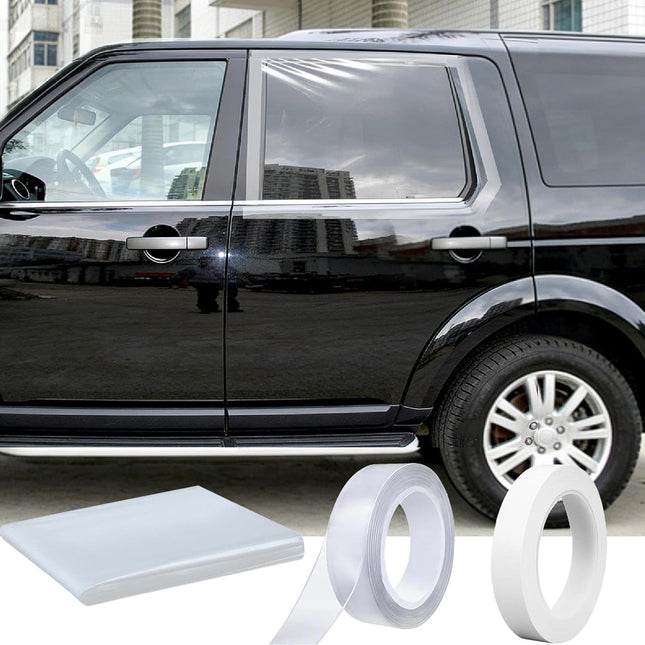 Temporary Car Window Cover for Broken Glass, 78.7x39.4 in Waterproof Plastic