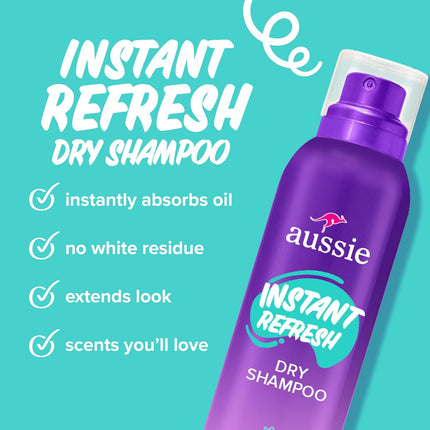 Instant Refresh Dry Shampoo, Original Clean, Talc-Free, Butane-Free, for Straight, Wavy and Curly Hair, 4.9oz