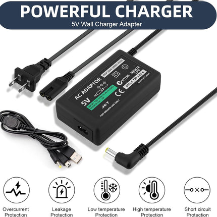 PSP Charger,AC Power Adapter Cord for PSP 1000 / PSP Slim & Lite 2000 / PSP 3000