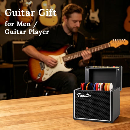 Guitar Pick Holder Box, Amp Speaker Style Guitar Picks Display Case
