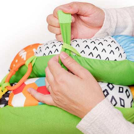 Baby Lounger Tummy Time Mat with Tummy Time Toys, Baby Play Mat for Floor