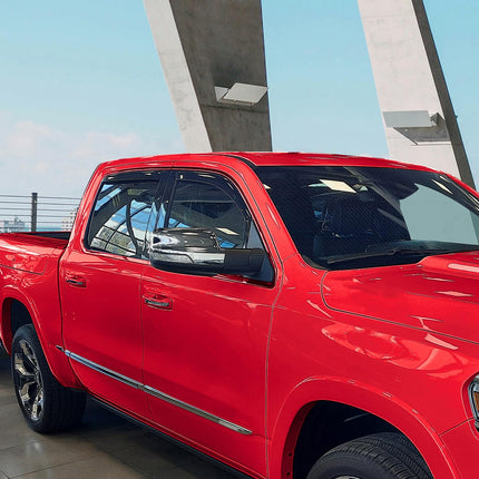 in-Channel Extra Durable Rain Guards for Trucks Dodge RAM 1500 2019-2026 Crew Cab, Window Deflectors, Vent Window Visors, 4 Pieces - 220159