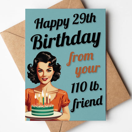 Katie Doodle - Funny Birthday Cards for Women (2-Pack, Handmade in USA) - Great for 30th, 40th, 50th, 60th, 70th, 75th, 80th, 90th Birthday Gifts for Women Friends - Includes 2 Cards & 2 Envelopes