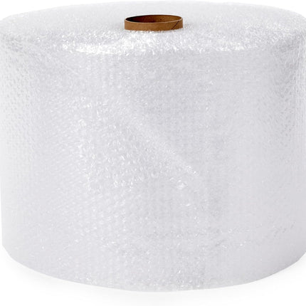 Amazon Basics Bubble Wrap for Moving, Packing, Shipping and Storage, Perforated Protective Cushioning for Fragile Items, 12-inch x 175-ft Long Roll, Small 3/16", Clear