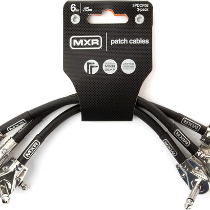 MXR Patch Cable 6 in|15 cm - 3 Pack (3PDCP06)