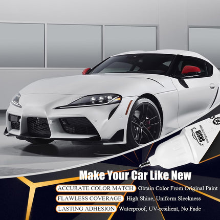 Car Touch up Paint(070 Blizzard Pearl Tricoat) Compatible with Toyota, Car Paint Pen Scratch Repair Two-In-One Touch Up Paint, Premium Car Scratch Remover for Deep Scratches