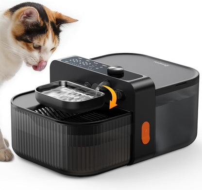 Wireless No-Filter Pet Water Fountain, 3.5L Black
