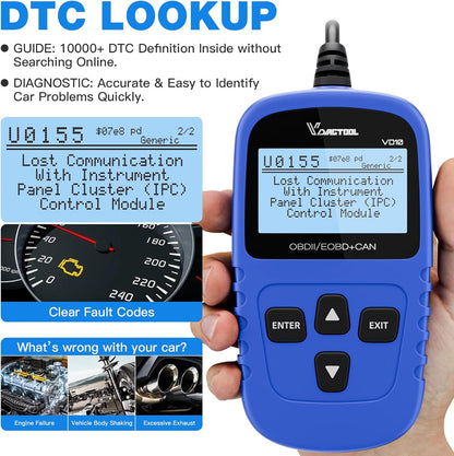 OBD2 Scanner Code Reader Car Diagnostic Tool Engine Fault Code Reader for Turn Off CEL with Freeze - photo 5