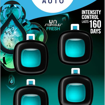 Febreze Unstopables Car Odor-Eliminating Car Freshener Vent Clip Fresh, .07 fl oz. Car Vent Clip