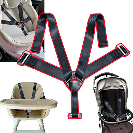Universal 5 Point Baby Seat Chest Harness Clip and Child Seat Chest Harness Clip Buckle Replacement for Kids Trend Adjustable Guard