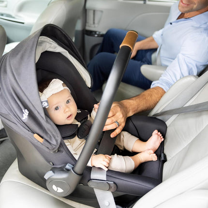 Joie Mint Latch Baseless Infant Car Seat – Lightweight, Built-in Rigid Latch Connectors and Side Impact Protection – No Base Installation Required (Thunder)
