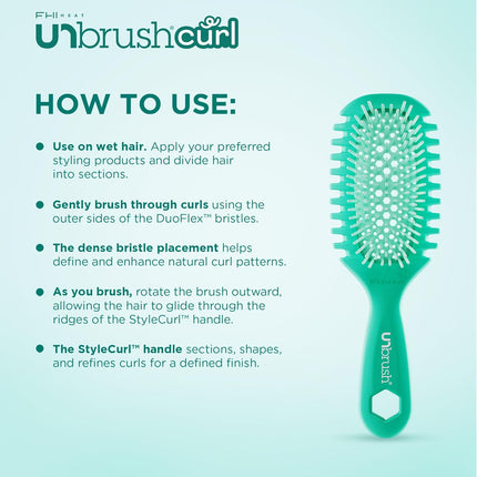 FHI Heat UNbrush Curl Collection for Pain-Free Brushing and Curl Enhancing Styling for Curly Hair Types