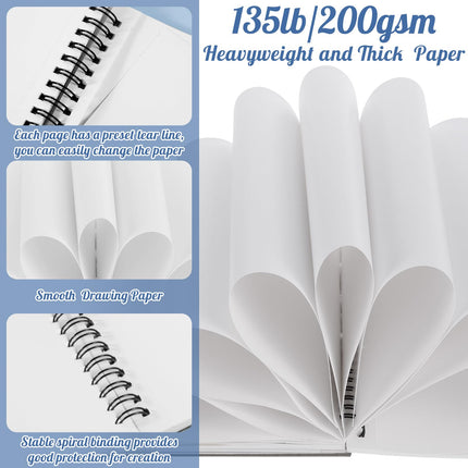 8.3 × 8.9In Marker Sketchbook, 200gsm Double-Sided Bleedproof Marker Paper