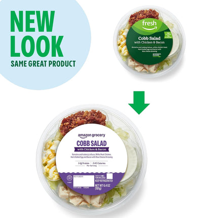 Amazon Grocery, Cobb Salad, with Chicken & Bacon, 6.4 Oz (Previously Amazon Fresh Brand, Packaging May Vary)