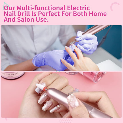 SAVILAND Advance Electric Nail Drill: Exclusive Series 20000RPM Portable Efile Nail Drill Machine Complete Drill Bits for Remove Acrylic Nails Manicure & Toenails Nail Care Home Salon DIY