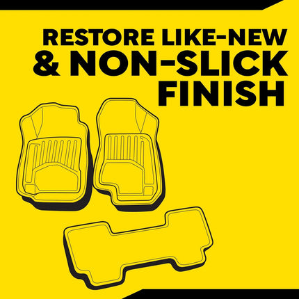 Meguiar’s Quik Solutions All-Weather Floor Mat Kit,All Weather Floor Mat Cleaner and Car Mat Protectant that Deep Cleans & Restores a Like-New Non-Slick Finish,Includes Drill Attachment, Kit