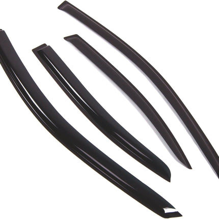 Tuningpros WD2-482 Dark Smoke 4 Pcs Set Window Visor (Outside Mount) Deflector Rain Guard Compatible with 2006-2013 Lexus IS250 IS350
