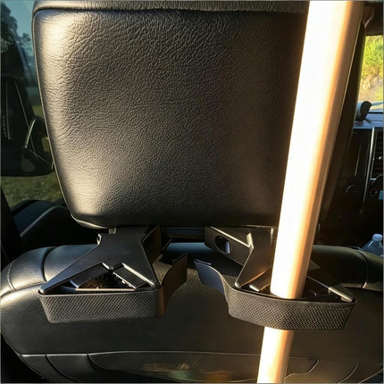 2026 the Ultimate Universal Seat Back Gun Rack | Adjustable Vehicle Rifle, Vertical Guns Holder Gun Sling Organizer Easy to Install Headrest Mount for Trucks, Cars & Suvs
