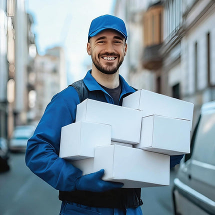 40 Pack 8x6x6 Inches Small Shipping Boxes, White Corrugated Cardboard Box for Packaging Small Business, Mailing and Moving