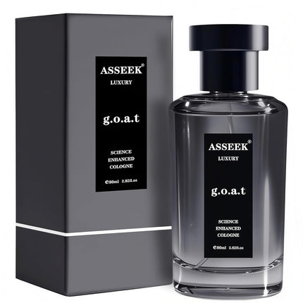 ASSEEK Luxury G.O.A.T Perfume for Men, 80ml (2.82 fl oz) Mens Cologne, Upgraded Long-Lasting Woody Citrus Fragrance with Fresh Masculine Notes, Ideal for Daily Wear & Date Night, Premium Gift for Him