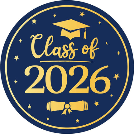 Graduation Stickers 2026 Class of 2026 Stickers, 60PCS 2 Inch Round Envelope Seals for Graduation, Graduation Stickers 2026 for Envelopes, Invitations, Party Favors, Gift Wrapping Decorations