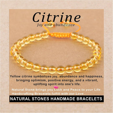 AD Beads Handcrafted Beaded Macrame Bracelet Stylish Customizable Jewelry for Men and Women Protection Healing Gemstone for Balance Wellness Positive