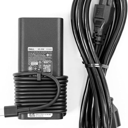 Dell 65W USB-C Laptop Charger for XPS and Latitude 5000 - Power Cord Included