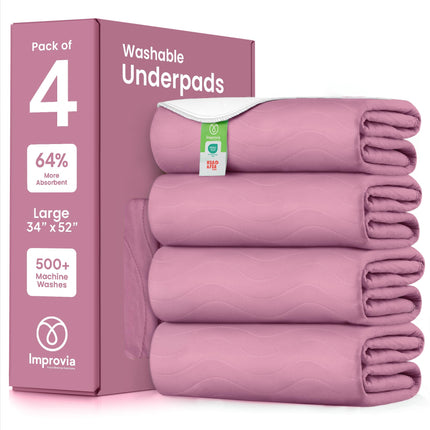 Washable Underpads, Heavy Absorbency Reusable Incontinence Pads
