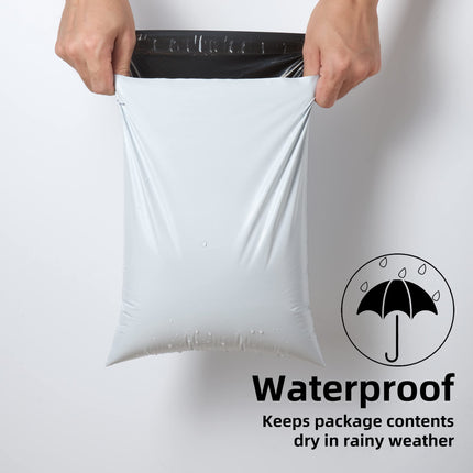 Poly Mailers Shipping Envelope Self Sealing Bags (12x15.5 100pc) (PM100), White
