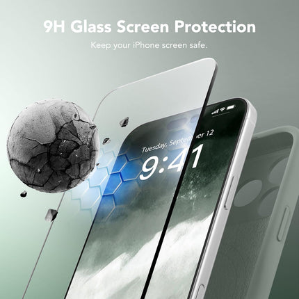 Magnetic Silicone Case for 17 Pro 6.3-Inch, Calke Green