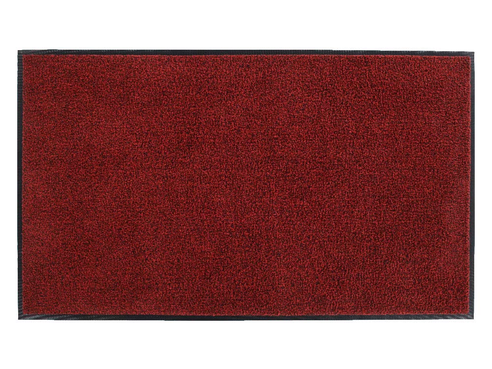 Platinum Series Indoor Wiper Floor Mat, Rubber with Nylon Carpet, 4' x 6', Red - photo 4