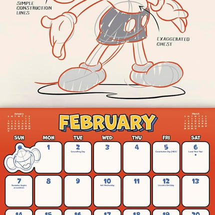 2027 Mickey Mouse: Vintage Wall Calendar