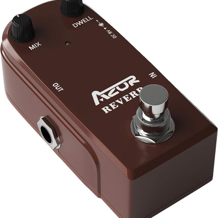 AZOR AP311 Spring Reverb Guitar Effect Pedal with True Bypass Aluminium alloy case
