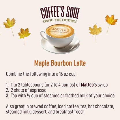 Maple Bourbon Sugar-Free Coffee Syrup, Non-Alcoholic, 33.8 oz - photo 4