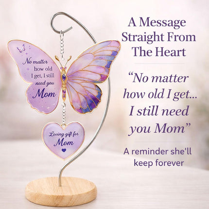 Butterfly Gift for Mom, Butterfly Desk Decor Suncatcher, Butterfly gifts for Mom from Daughter, Mothers Day Gift, Mom Birthday Gifts