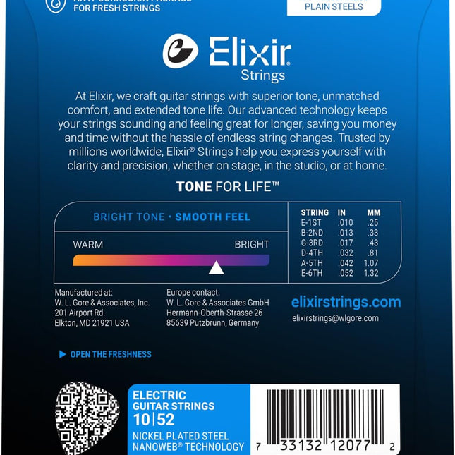 Strings, Electric Guitar Strings, Nickel Plated Steel with Technology, Longest-Lasting Bright Tone with - photo 2