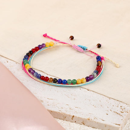 LPBeads Handmade Size Adjustable Natural Stone Bracelet