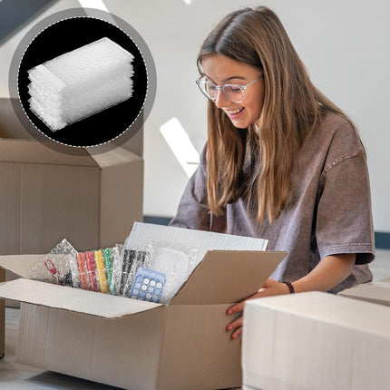 SHENLIU 300 Pcs 3 x 5 Inch Plastic Bubble Wrap Bags, Double Self Sealing Small Bubble Pouch Bag Shockproof Protective Bag for Moving and Storage Shipping Packaging Small Business