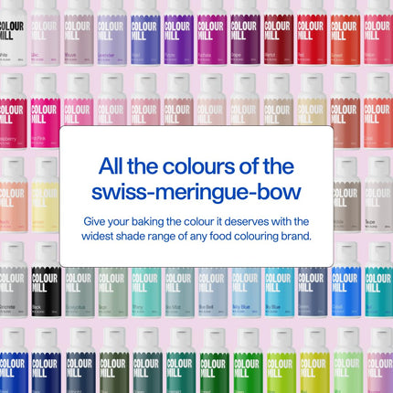 Colour Mill Oil-Based Food Coloring, 20 Milliliters Each of 6 Colors: Baby Blue, Navy, Royal, Sky Blue, Teal and Tiffany