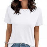 Tshirt for Women Short Sleeve Summer Tops Casual Basic Tee Shirts