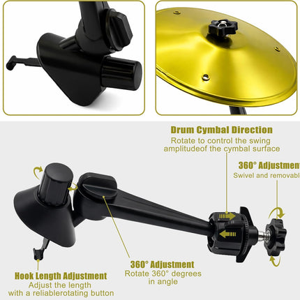 Car Crash Cymbal Air Vent - 2026 Upgrade Mini Car Symbol Drum for Dash, Dashboard Cymbal for Car, Fun for Every Drive, Fits Most Vehicles