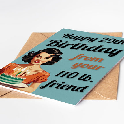 Katie Doodle - Funny Birthday Cards for Women (2-Pack, Handmade in USA) - Great for 30th, 40th, 50th, 60th, 70th, 75th, 80th, 90th Birthday Gifts for Women Friends - Includes 2 Cards & 2 Envelopes