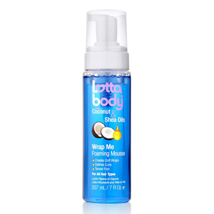 Coconut Oil and Shea Foaming Curl Mousse, Creates Soft Wraps, Hair Mousse for Curly Hair, Defines Curls, Anti Frizz, 7 Fl Oz
