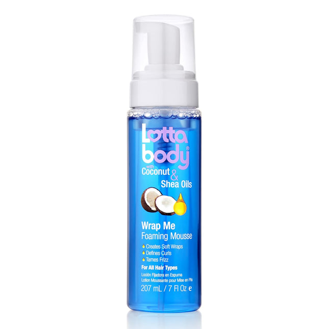 Coconut Oil and Shea Foaming Curl Mousse, Creates Soft Wraps, Hair Mousse for Curly Hair, Defines Curls, Anti Frizz, 7