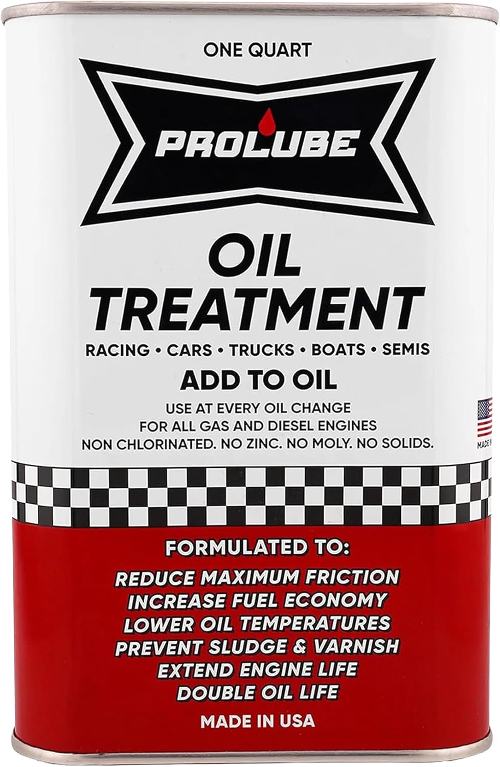 Engine Oil Treatment Additive for Gas & Diesel Engines, 1 Qt