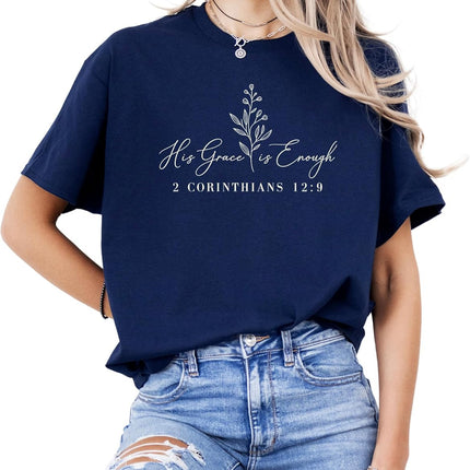 Christian Graphic T-Shirt – Bible Verse, Faith & Inspirational Designs – Floral & Nature Scripture Tees – Unisex Cotton