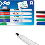 Low Odor Ultra Fine Tip Dry Erase Markers, Assorted Colors